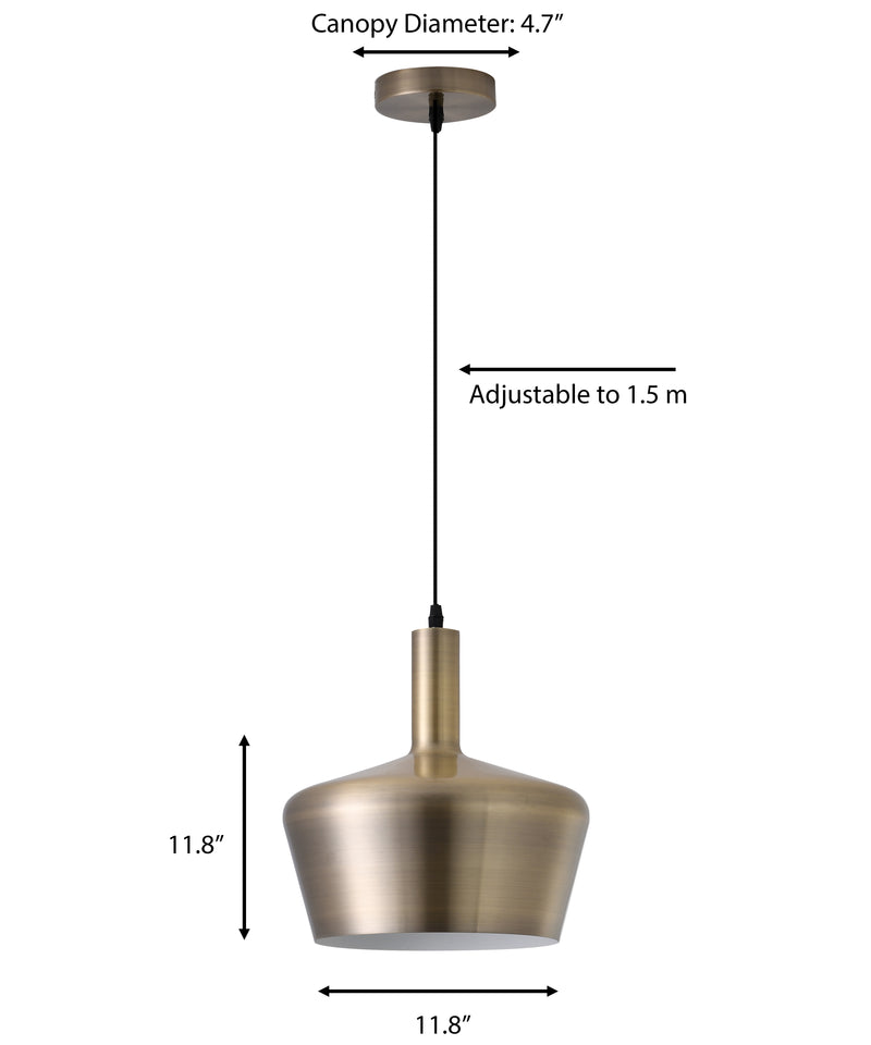 "Kertno" 1-Light Antique Bronze Pendant