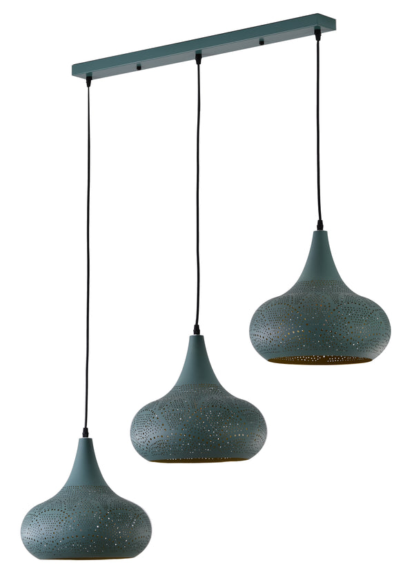 "Merto" 3-Light Emerald Pendant