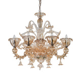 Murano "Carpe" 6-Light Cream Chandelier