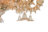 Murano "Carpe" 8-Light Cream Chandelier