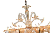 Murano "Carpe" 6-Light Cream Chandelier