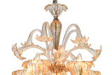 Murano "Carpe" 15-Light Cream Chandelier