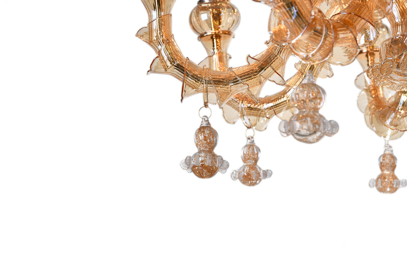 Murano "Cogito" 8-Light Cream Chandelier