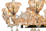 Murano "Carpe" 8-Light Cream Liner Chandelier