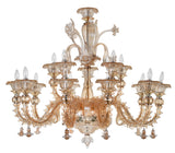 Murano "Cogito" 15-Light Cream Chandelier