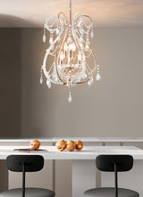 "Lopo" 6-Light Gold with Clear Crystal Chandelier