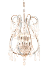 "Lopo" 8-Light Gold with Clear Crystal Chandelier