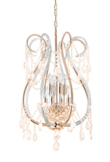 "Lopo" 8-Light Gold with Clear Crystal Chandelier