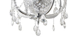 "Lopo" 6-Light Chrome with Clear Crystal Chandelier