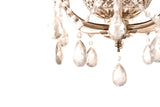 "Lopo" 3-Light Gold with Clear Crystal Chandelier