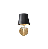 "Vici" 1-Light Black and Gold Wall Lamp