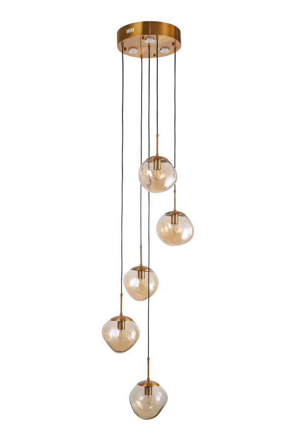 "Haro" 5-Light Champagne Pendant