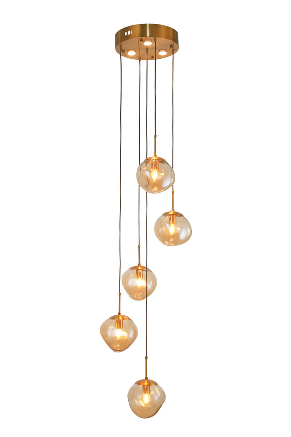 "Haro" 5-Light Champagne Pendant