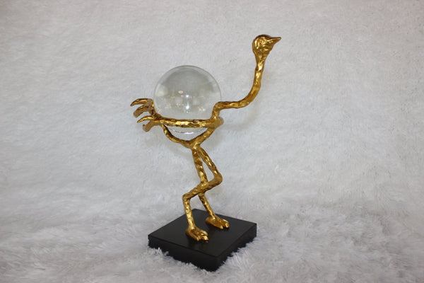 Bird Bronze & Crystal Statue - Neoluxe Lighting