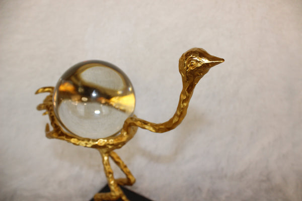 Bird Bronze & Crystal Statue - Neoluxe Lighting