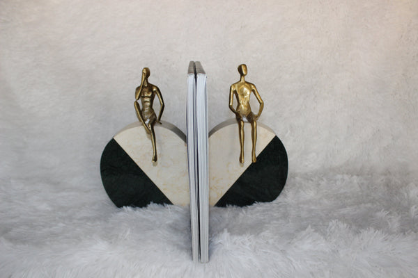 Bronze and Stone Book Holder - Neoluxe Lighting