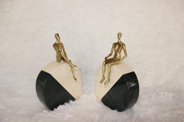 Bronze and Stone Book Holder - Neoluxe Lighting