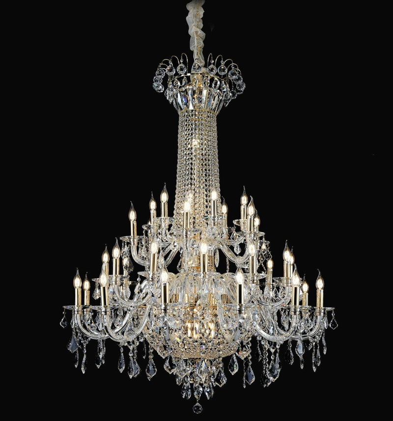 48 Lamp Clear Crystal Chandelier/ 207-48 - Neoluxe Inc.