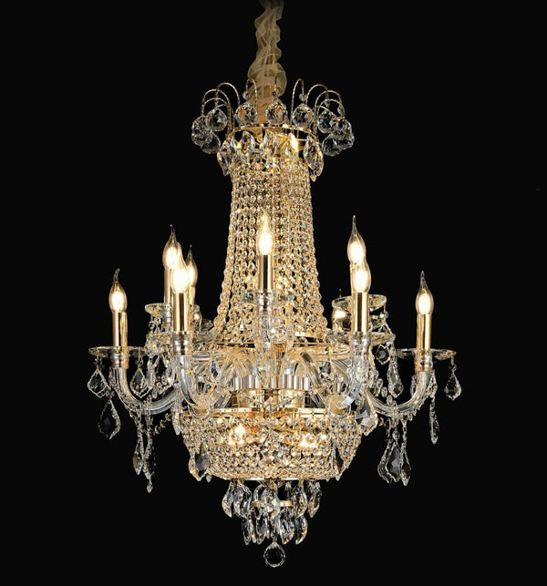 19 Lamp Clear Crystal Chandelier/ 207-18 - Neoluxe Inc.