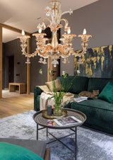 Murano "Cogito" 6-Light Cream Chandelier